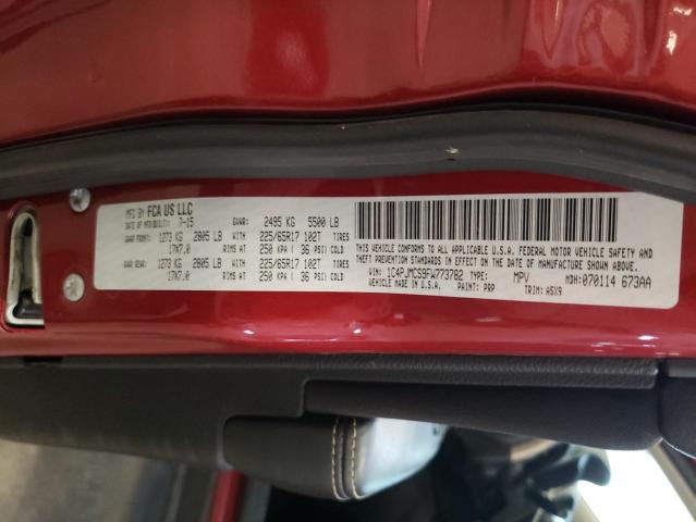 Photo 14 from auction – 2015 JEEP CHEROKEE L with VIN 1C4PJMCS9FW773782