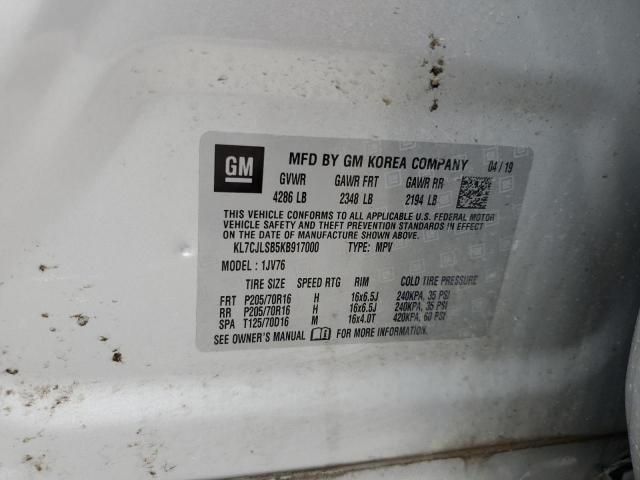 Photo 14 from auction – 2019 CHEVROLET TRAX 1LT with VIN KL7CJLSB5KB917000