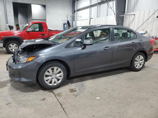 HONDA CIVIC LX 2012 with VIN 2HGFB2F58CH565049 - Photo from auction