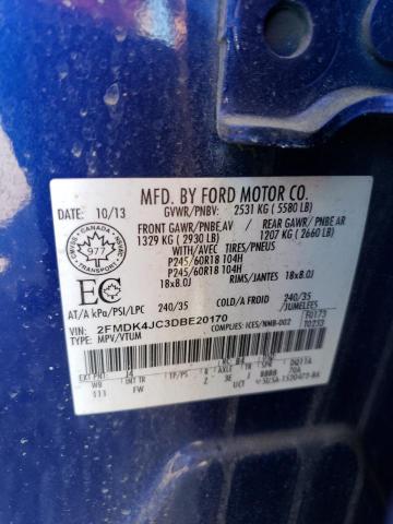 Photo 14 from auction – 2013 FORD EDGE SEL with VIN 2FMDK4JC3DBE20170