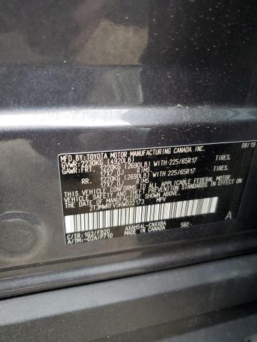 Photo 14 from auction – 2019 TOYOTA RAV4 LE with VIN 2T3MWRFV5KW032173