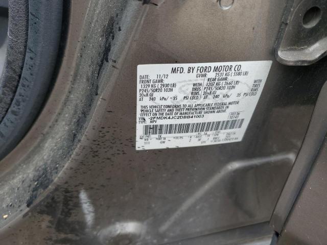 Photo 14 from auction – 2013 FORD EDGE SEL with VIN 2FMDK4JC2DBB41003