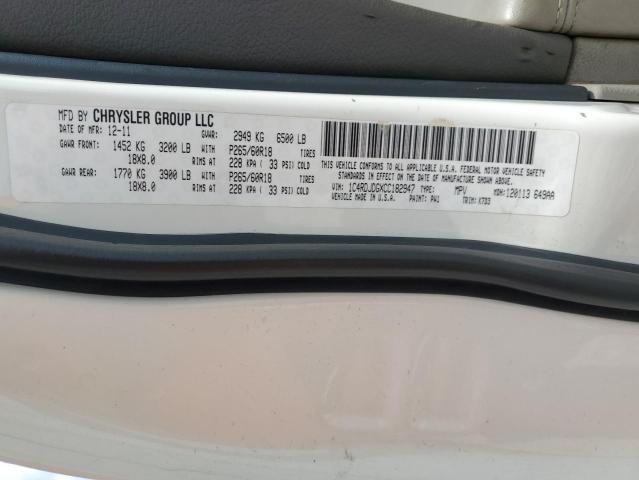 Photo 14 from auction – 2012 DODGE DURANGO CR with VIN 1C4RDJDGXCC182947