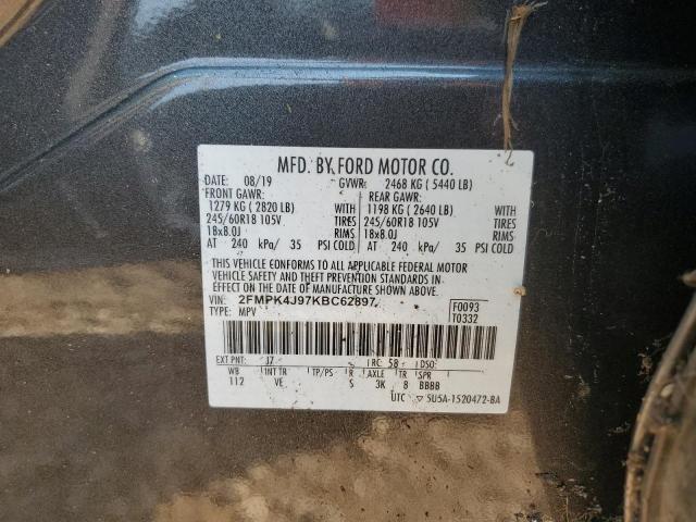 Photo 14 from auction – 2019 FORD EDGE SEL with VIN 2FMPK4J97KBC62897