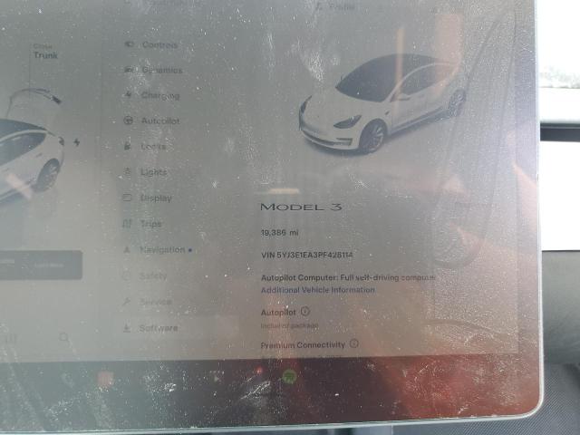Photo 9 from auction – 2023 TESLA MODEL 3 with VIN 5YJ3E1EA3PF428114