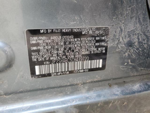 Photo 14 from auction – 2012 SUBARU FORESTER 2 with VIN JF2SHABC5CH439720