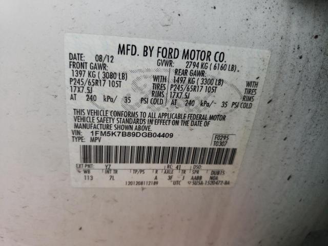 Photo 14 from auction – 2013 FORD EXPLORER with VIN 1FM5K7B89DGB04409