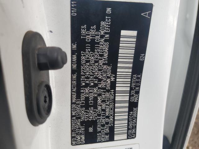 Photo 14 from auction – 2011 TOYOTA SIENNA LE with VIN 5TDKK3DC2BS118544