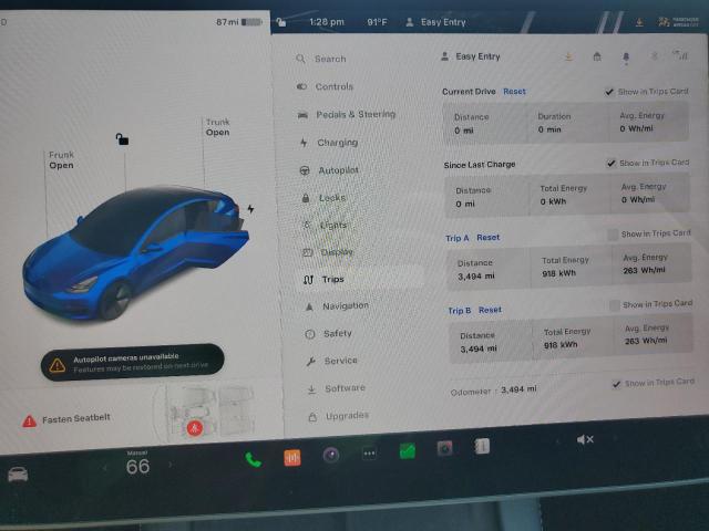 Photo 9 from auction – 2023 TESLA MODEL 3 with VIN 5YJ3E1EB7PF633363