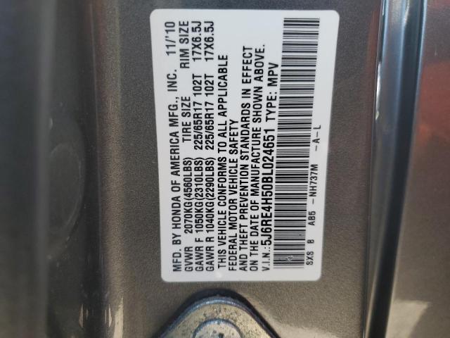 Photo 14 from auction – 2011 HONDA CR-V EX with VIN 5J6RE4H50BL024651