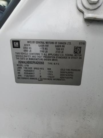 Photo 14 from auction – 2015 CHEVROLET EQUINOX LS with VIN 2GNALAEKXF6428368