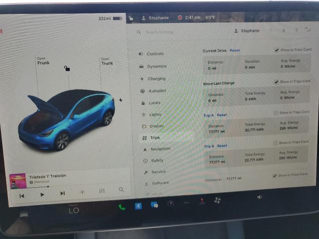 Photo 9 from auction – 2021 TESLA MODEL Y with VIN 5YJYGDEE7MF188131