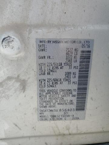 Photo 14 from auction – 2016 NISSAN ROGUE S with VIN 5N1AT2MV2GC856403