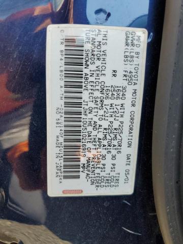 Photo 14 from auction – 2001 LEXUS RX 300 with VIN JTJHF10U510216919