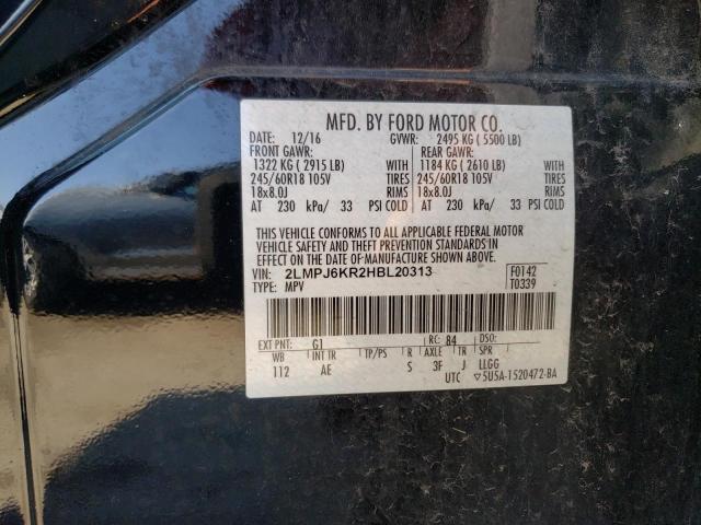 Photo 14 from auction – 2017 LINCOLN MKX SELECT with VIN 2LMPJ6KR2HBL20313