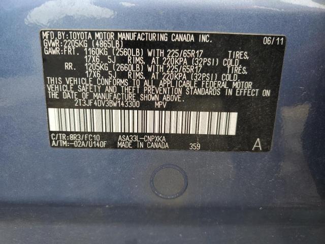 Photo 14 from auction – 2011 TOYOTA RAV4 with VIN 2T3JF4DV3BW143300