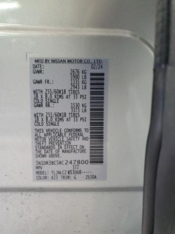Photo 14 from auction – 2024 NISSAN PATHFINDER with VIN 5N1DR3BC5RC247800