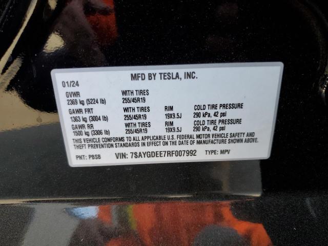 Photo 14 from auction – 2024 TESLA MODEL Y with VIN 7SAYGDEE7RF007992