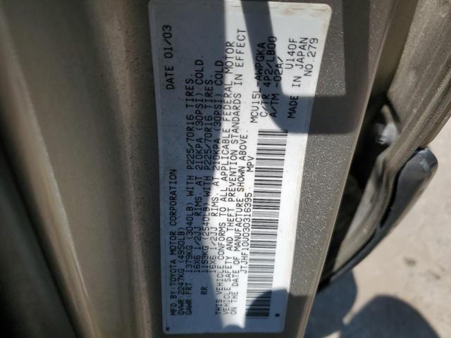 Photo 14 from auction – 2003 LEXUS RX 300 with VIN JTJHF10U030316395