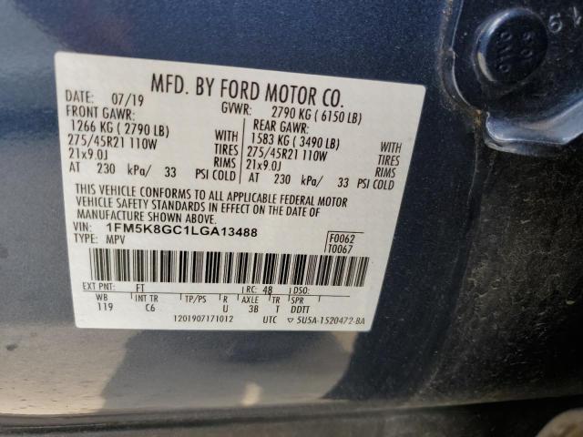 Photo 14 from auction – 2020 FORD EXPLORER S with VIN 1FM5K8GC1LGA13488