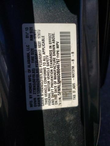Photo 14 from auction – 2013 HONDA ODYSSEY EX with VIN 5FNRL5H66DB046797