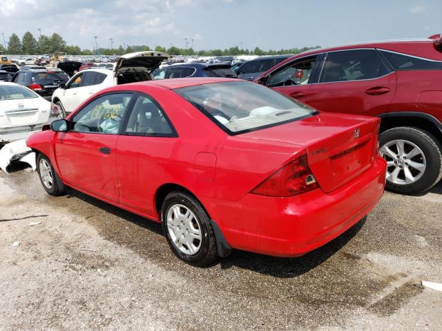 Photo 2 from auction – 2001 HONDA CIVIC LX with VIN 1HGEM22531L014491