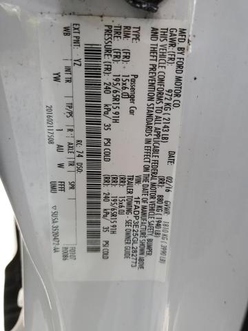 Photo 14 from auction – 2016 FORD FOCUS S with VIN 1FADP3E25GL282773