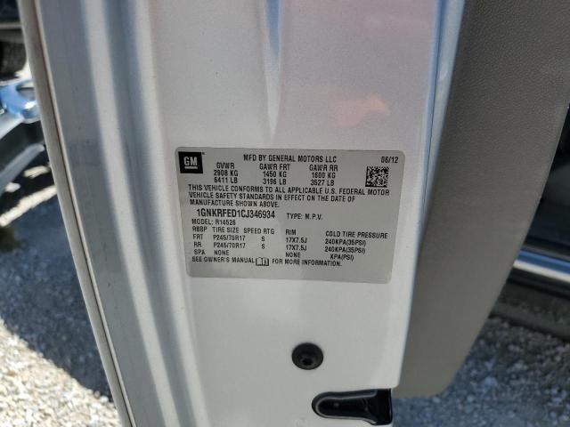 Photo 14 from auction – 2012 CHEVROLET TRAVERSE L with VIN 1GNKRFED1CJ346934