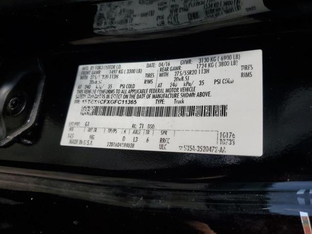 Photo 14 from auction – 2016 FORD F150 SUPER with VIN 1FTEX1CFXGFC11365