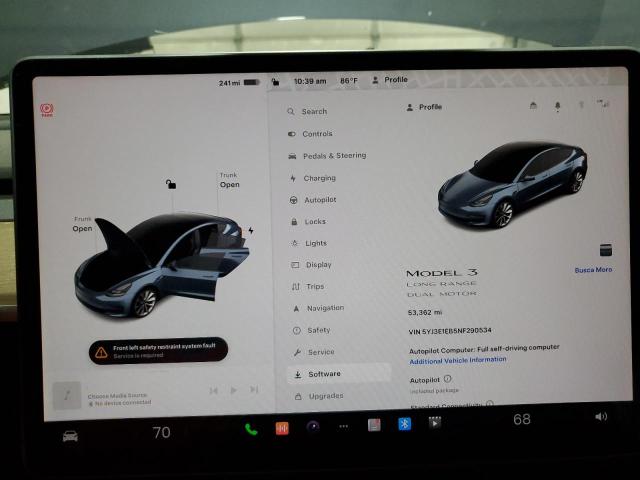 Photo 9 from auction – 2022 TESLA MODEL 3 with VIN 5YJ3E1EB5NF290534