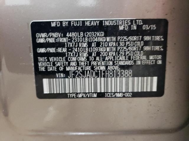Photo 14 from auction – 2015 SUBARU FORESTER 2 with VIN JF2SJADC1FH813388