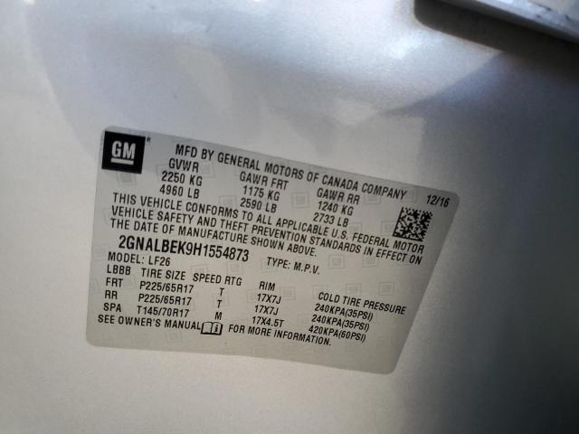 Photo 14 from auction – 2017 CHEVROLET EQUINOX LS with VIN 2GNALBEK9H1554873