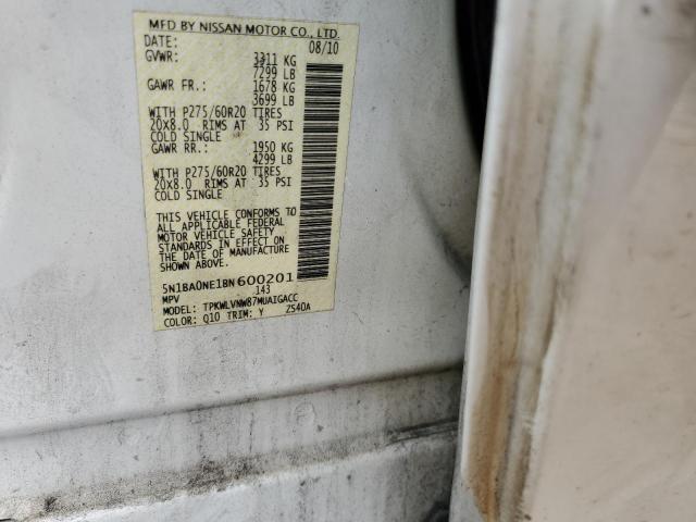 Photo 14 from auction – 2011 NISSAN ARMADA PLA with VIN 5N1BA0NE1BN600201