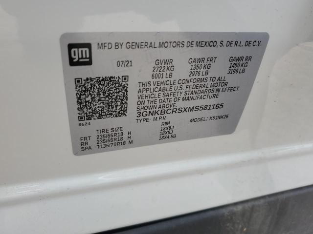 Photo 14 from auction – 2021 CHEVROLET BLAZER 2LT with VIN 3GNKBCRSXMS581165