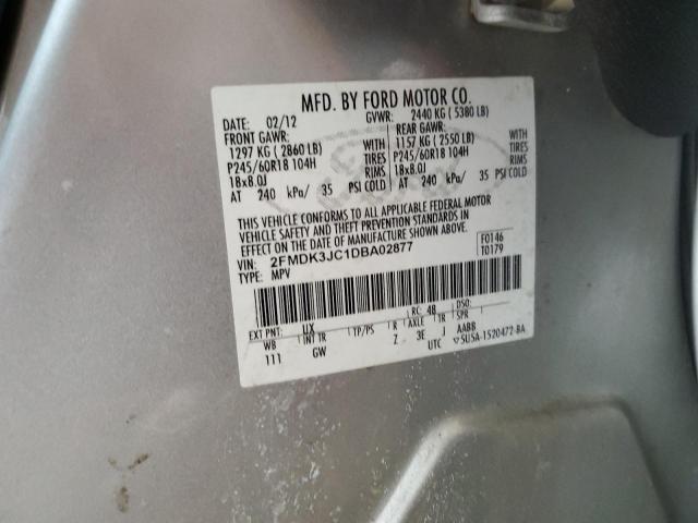 Photo 14 from auction – 2013 FORD EDGE SEL with VIN 2FMDK3JC1DBA02877