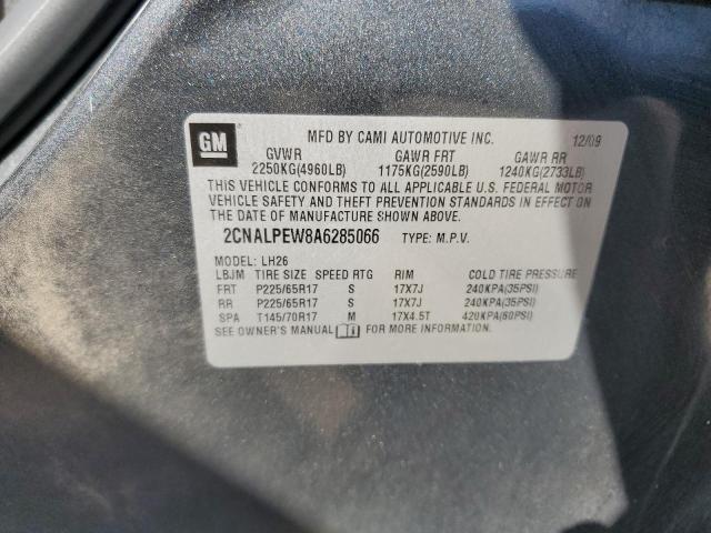 Photo 14 from auction – 2010 CHEVROLET EQUINOX LT with VIN 2CNALPEW8A6285066