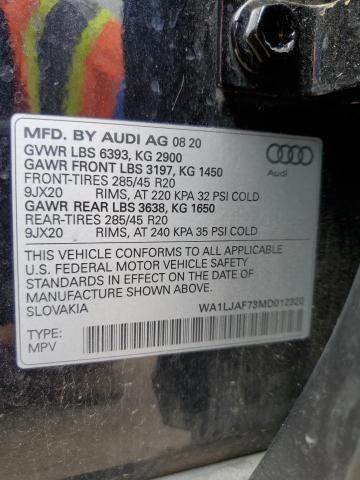 Photo 14 from auction – 2021 AUDI Q7 PREMIUM with VIN WA1LJAF73MD012320