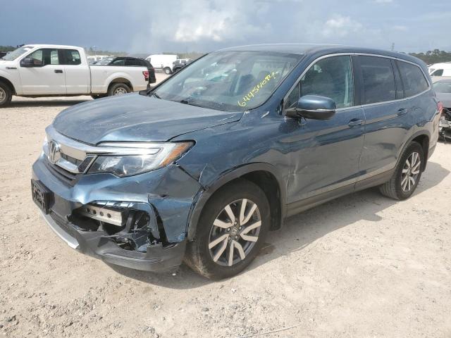 HONDA PILOT EX 2021 with VIN 5FNYF5H3XMB041966 - Photo from auction