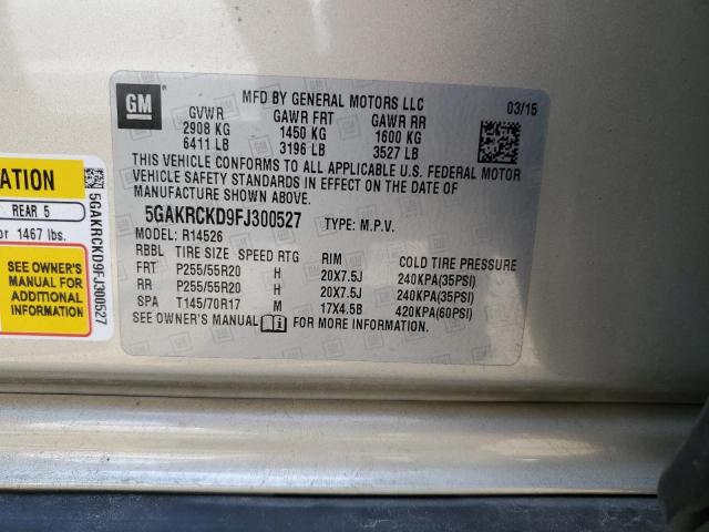Фото 14 с аукциона – 2015 BUICK ENCLAVE с VIN 5GAKRCKD9FJ300527