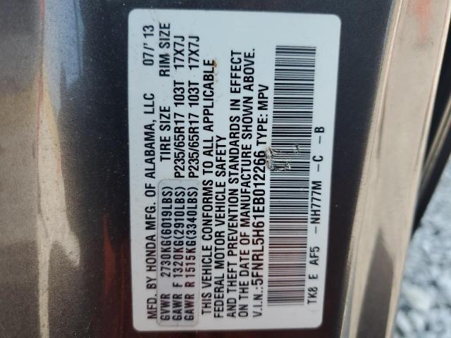Photo 14 from auction – 2014 HONDA ODYSSEY EX with VIN 5FNRL5H61EB012266