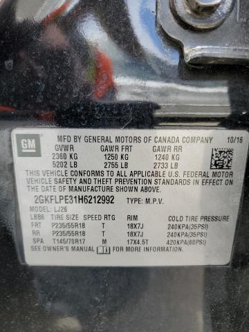 Photo 14 from auction – 2017 GMC TERRAIN SL with VIN 2GKFLPE31H6212992