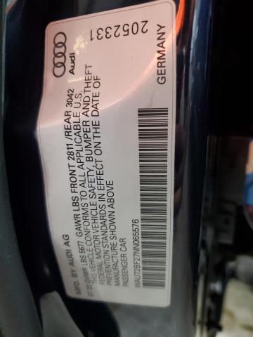 Photo 14 from auction – 2022 AUDI A6 ALLROAD with VIN WAU72BF27NN065576