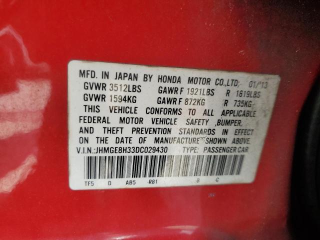Photo 14 from auction – 2013 HONDA FIT with VIN JHMGE8H33DC029430