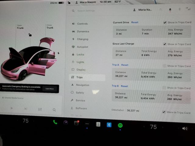 Photo 9 from auction – 2022 TESLA MODEL 3 with VIN 5YJ3E1EB6NF121820
