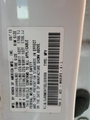Photo 14 from auction – 2014 HONDA CR-V EXL with VIN 5J6RM3H70EL009098