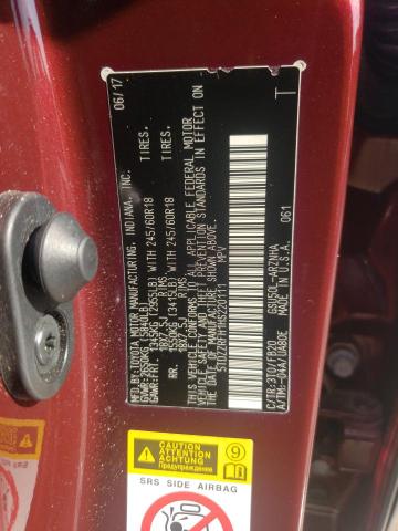 Photo 14 from auction – 2017 TOYOTA HIGHLANDER with VIN 5TDZZRFH1HS220111