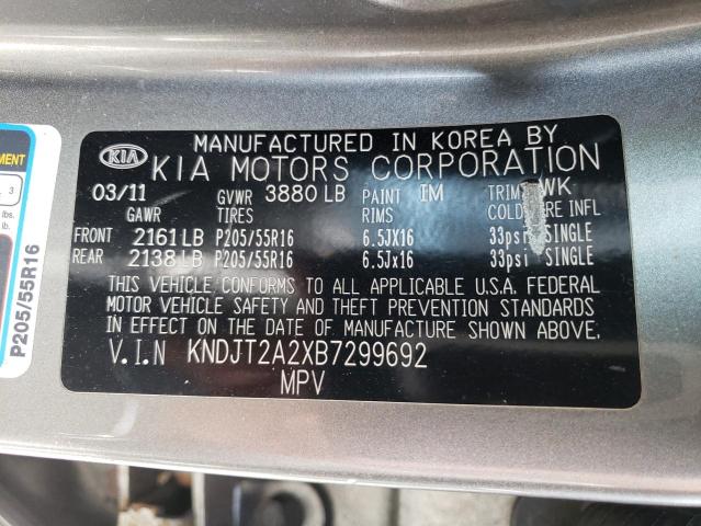 Zdjęcie 14 z aukcji – 2011 KIA SOUL z VIN KNDJT2A2XB7299692