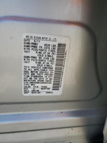 Photo 14 from auction – 2011 NISSAN ROGUE S with VIN JN8AS5MV2BW680036