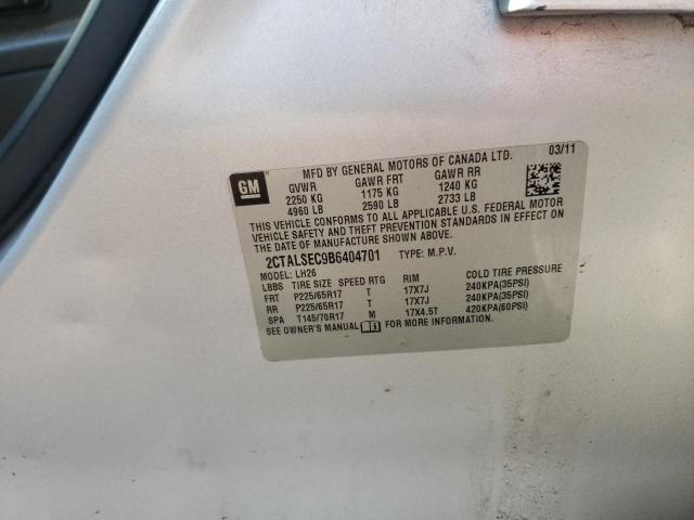 Photo 14 from auction – 2011 GMC TERRAIN SL with VIN 2CTALSEC9B6404701