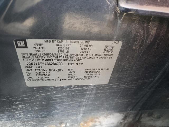 Photo 14 from auction – 2011 CHEVROLET EQUINOX LT with VIN 2CNFLGE54B6284799